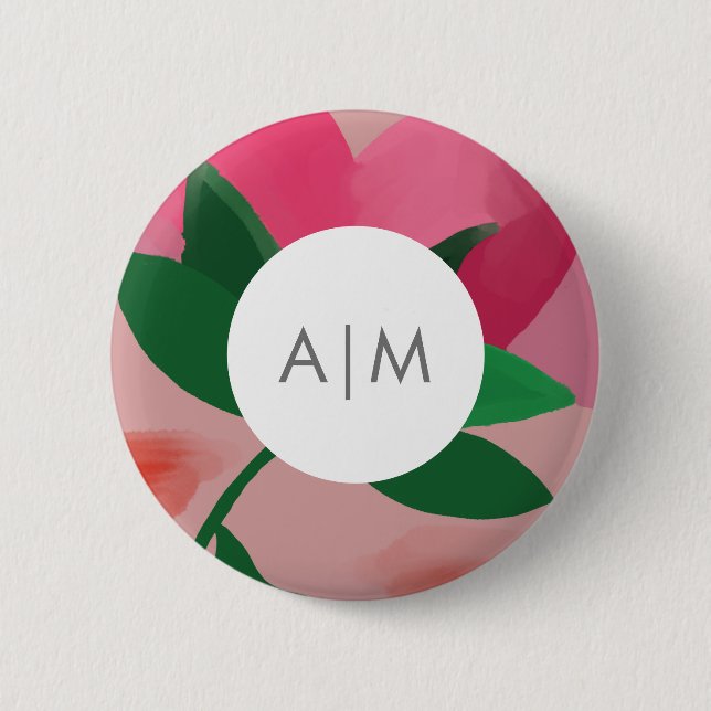 Knappen för ryggsäck för blommigt knapp (Framsida)