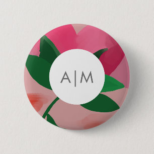 Knappen för ryggsäck för blommigt knapp