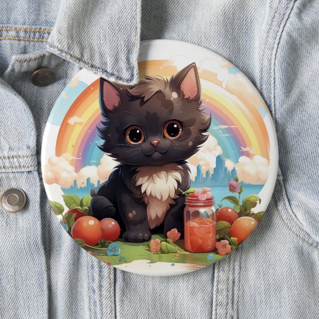 Knappen för svart katt knapp (In Situ)