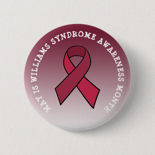 Knappen för Williams Syndrome Awareness Month Ribb Knapp