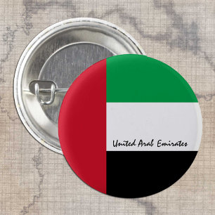 Knappen Förenade Arabemiraten, patriotisk UAE Flag Knapp