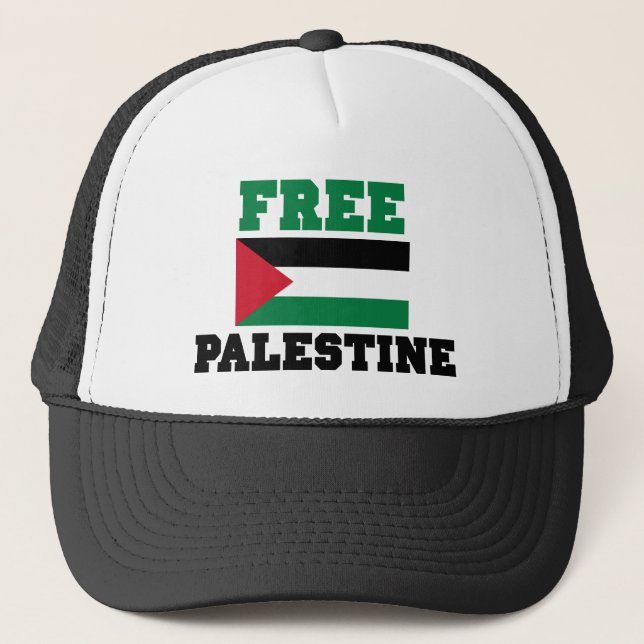 Knappen Free Palestine Keps (Framsida)