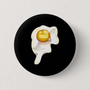 Knappen Fried Ägg Black Knapp