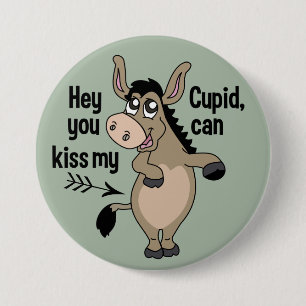 Knappen Funny Anti-Valentine Donkey Knapp
