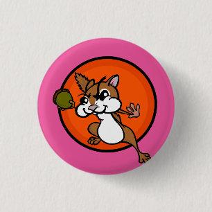 KNAPPEN FUNNY CHIPMUNK ROUND KNAPP
