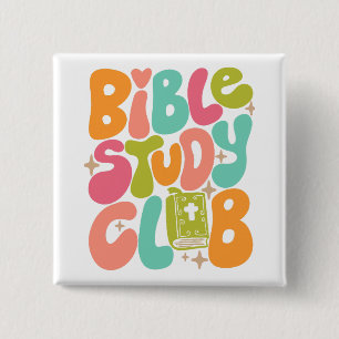 Knappen Fyrkantig Klubb i Bible Study Knapp