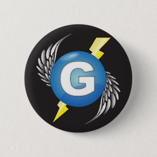 Knappen "G"-logotyp Knapp