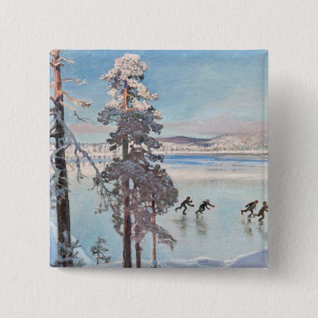 Knappen Gallen-Kallela's Skaters Knapp (Framsida)