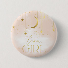 Knappen gender Reveal, knappen Team Girl  Rosa Knapp