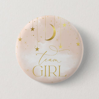 Knappen gender Reveal, knappen Team Girl Rosa Knapp