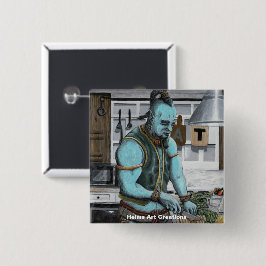 Knappen Genie Cooking Kitchen Magic Fantasy Art Bu Knapp