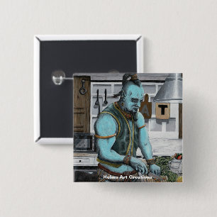 Knappen Genie Cooking Kitchen Magic Fantasy Art Bu Knapp