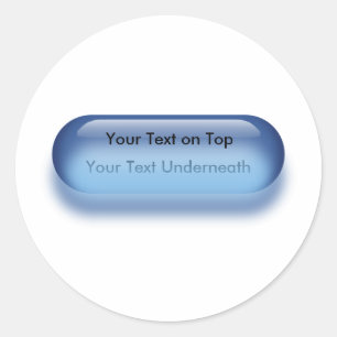 Knappen Genomskinlig i blått märke