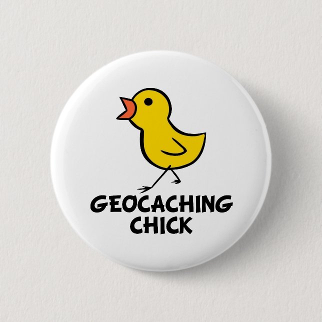 Knappen Geocaching Chick Knapp (Framsida)