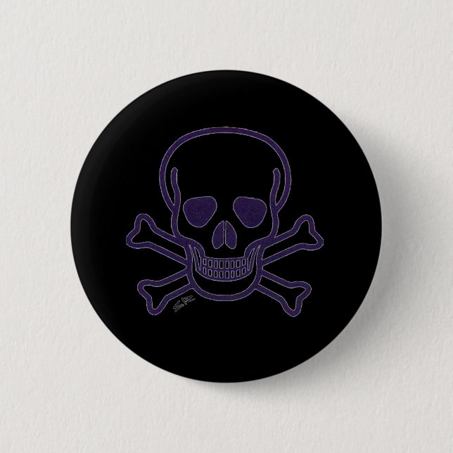 Knappen Ghost Skull Knapp (Framsida)