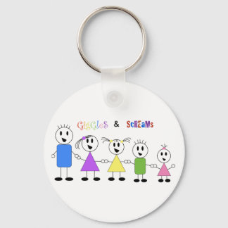 Knappen Giggles & Screams Keychain Nyckelring