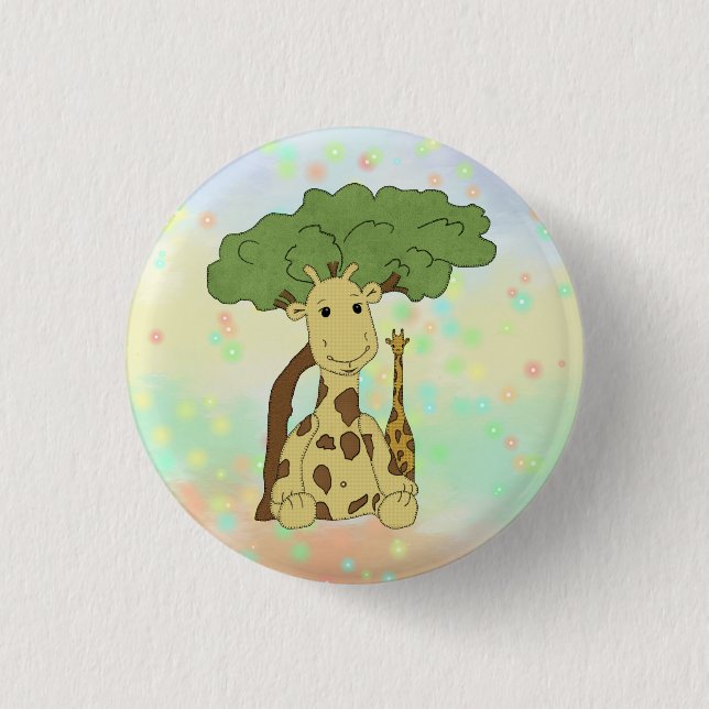 Knappen Giraffe Knapp (Framsida)