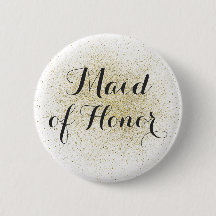 Knappen glitter Guld Maid of honor