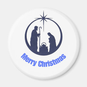 Knappen god jul magnet