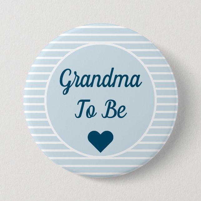 Knappen Grandma to be Baby Shower Knapp (Framsida)
