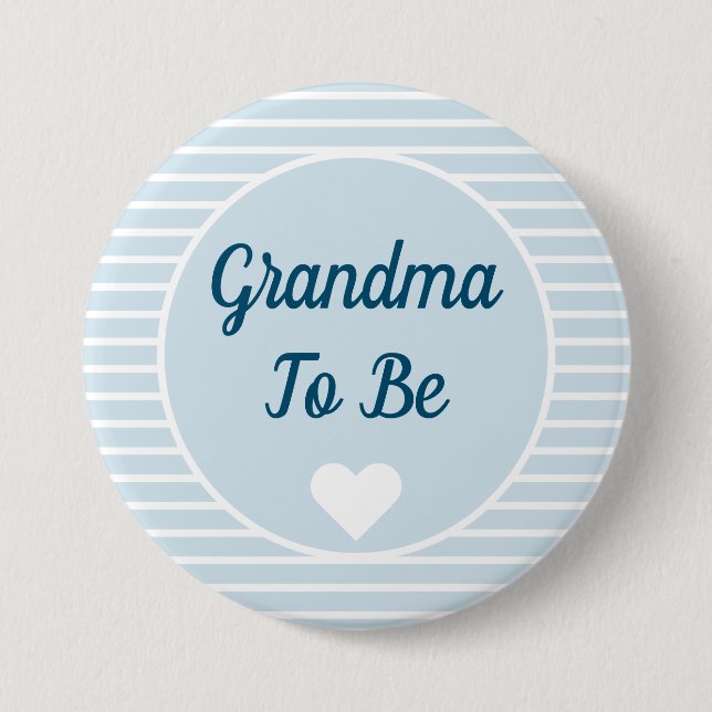 Knappen Grandma to be Baby Shower Knapp (Framsida)