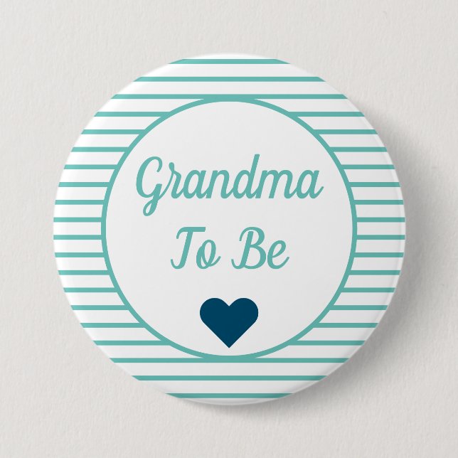 Knappen Grandma to be Baby Shower Knapp (Framsida)