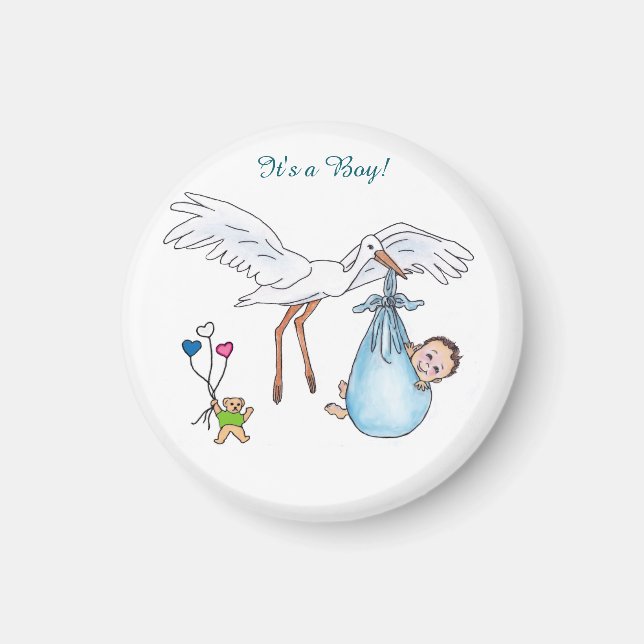 Knappen Gravid Mamma Magnet (Framsidan)
