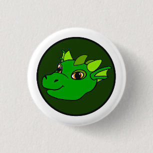 Knappen grönt Dragon Knapp