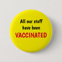 Knappen gult alla våra anställda har vaccinerat fö