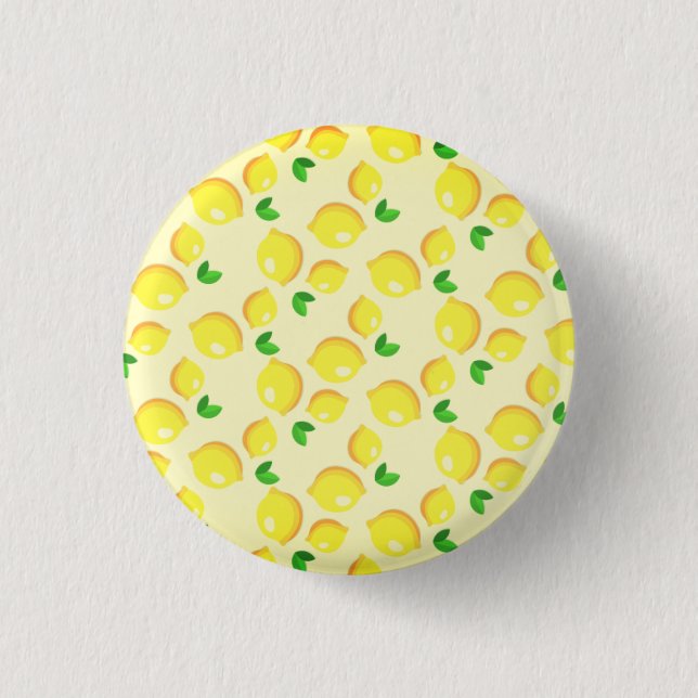 Knappen gult Lemons ger Knapp (Framsida)