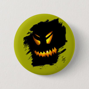 Knappen Halloween Jack-O-Lantern Ansikte Knapp