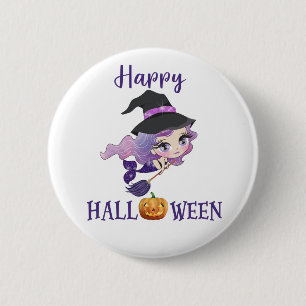 Knappen Happy halloween sjöjungfru Knapp