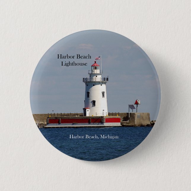 Knappen Harbour Beach Lighthouse Knapp (Framsida)