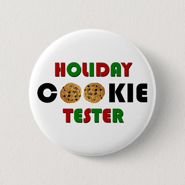 Knappen helgdag Cookie Tester Knapp (Framsida)