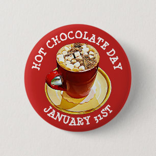Knappen Helgdagar för 31an hett Chocolate Day Janu Knapp