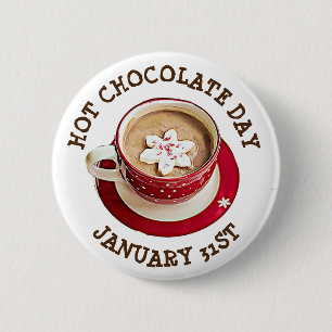 Knappen Helgdagar för 31an hett Chocolate Day Janu Knapp