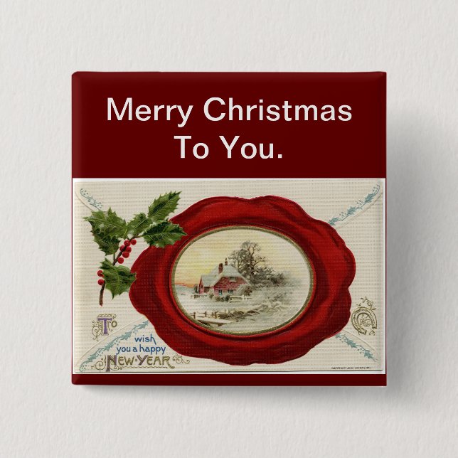 Knappen Helgdagar för jul Knapp (Framsida)