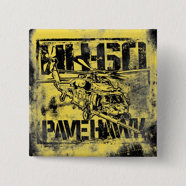 Knappen HH-60 Pave Hawk Square Knapp (Framsida)