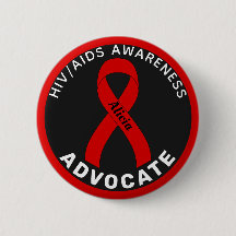 Knappen HIV/AIDS Advocate Ribbon Black