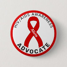 Knappen HIV/AIDS Advocate Ribbon White