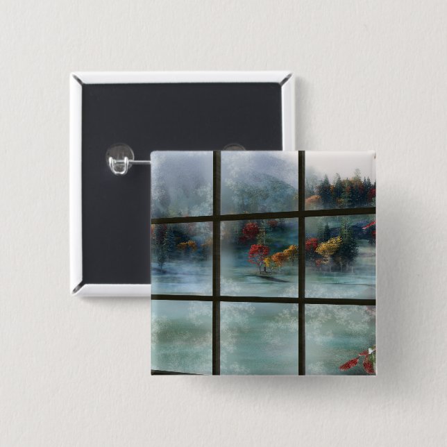 Knappen Höstfrost i Cwm Knapp (Framsida & baksida)