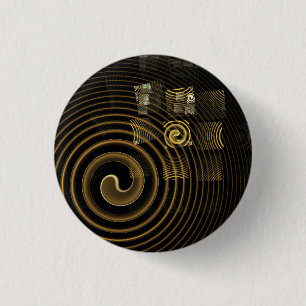 Knappen Hypnosis Abstrakt Art (rund) Knapp