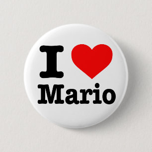 Knappen "I kärlek Mario" Knapp