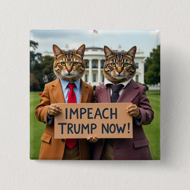 Knappen Impeach Trump Now Cat Knapp (Framsida)