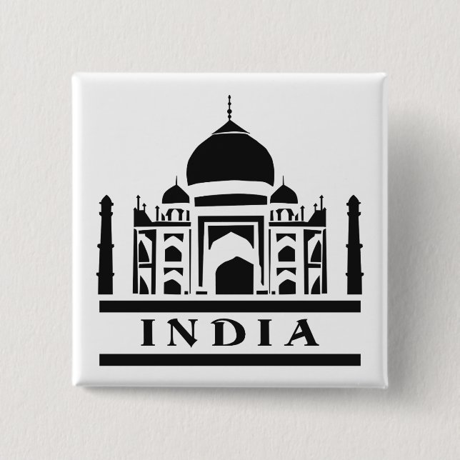 Knappen INDIA anpassningsbar färg Knapp (Framsida)