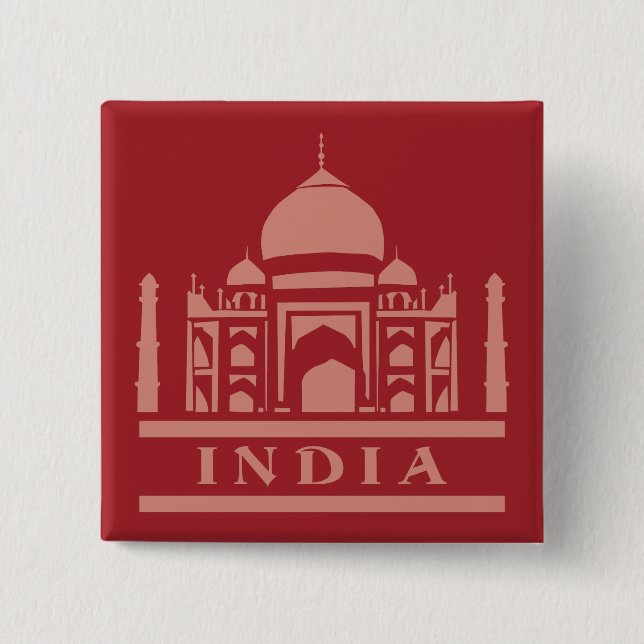 Knappen INDIA anpassningsbar färg Knapp (Framsida)