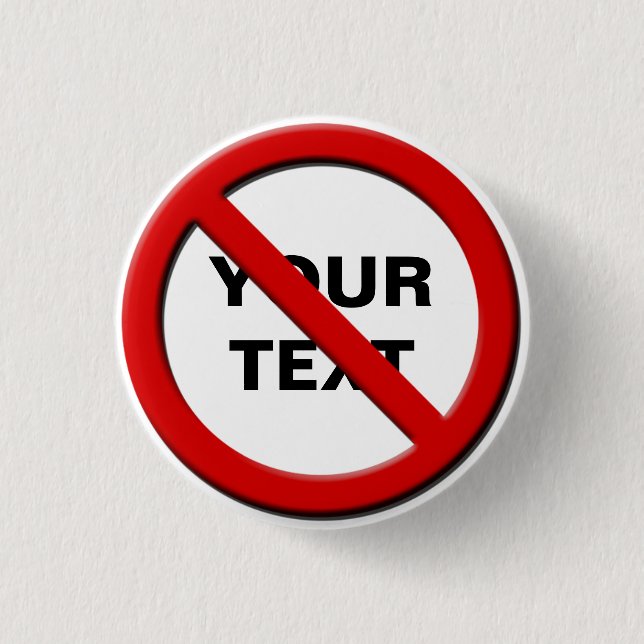 Knappen Ingen symbolvarning för liten Anpassningsb Knapp (Framsida)