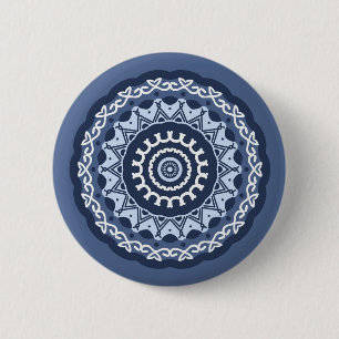 Knappen Intricate Mandala Design Knapp
