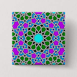 Knappen Islamisk geometrisk mönster Knapp