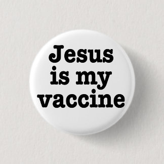 Knappen "Jesus är mitt vaccin" Knapp